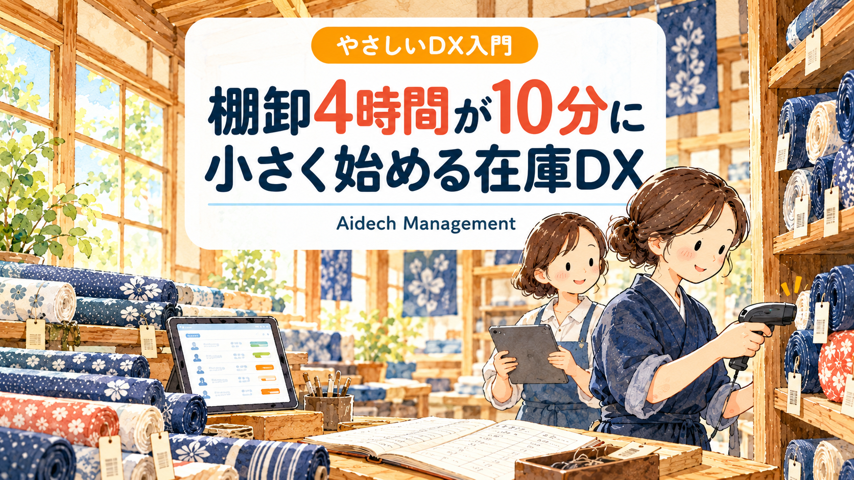 棚卸4時間が10分に|伝統工芸の在庫DXを小さく始める3ステップ
