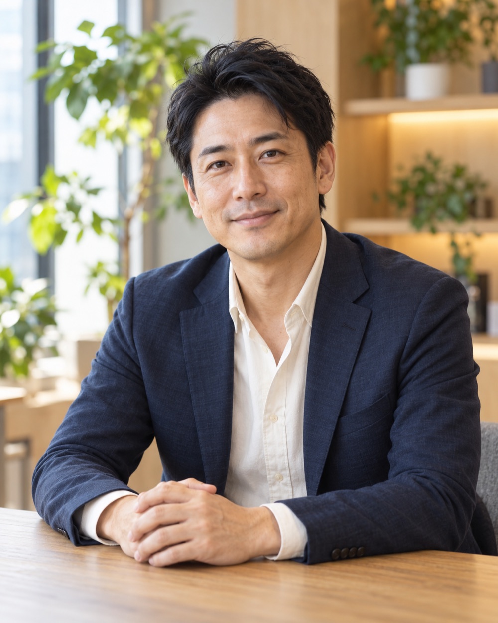 代表取締役・高橋直人を想定したAI生成ポートレート